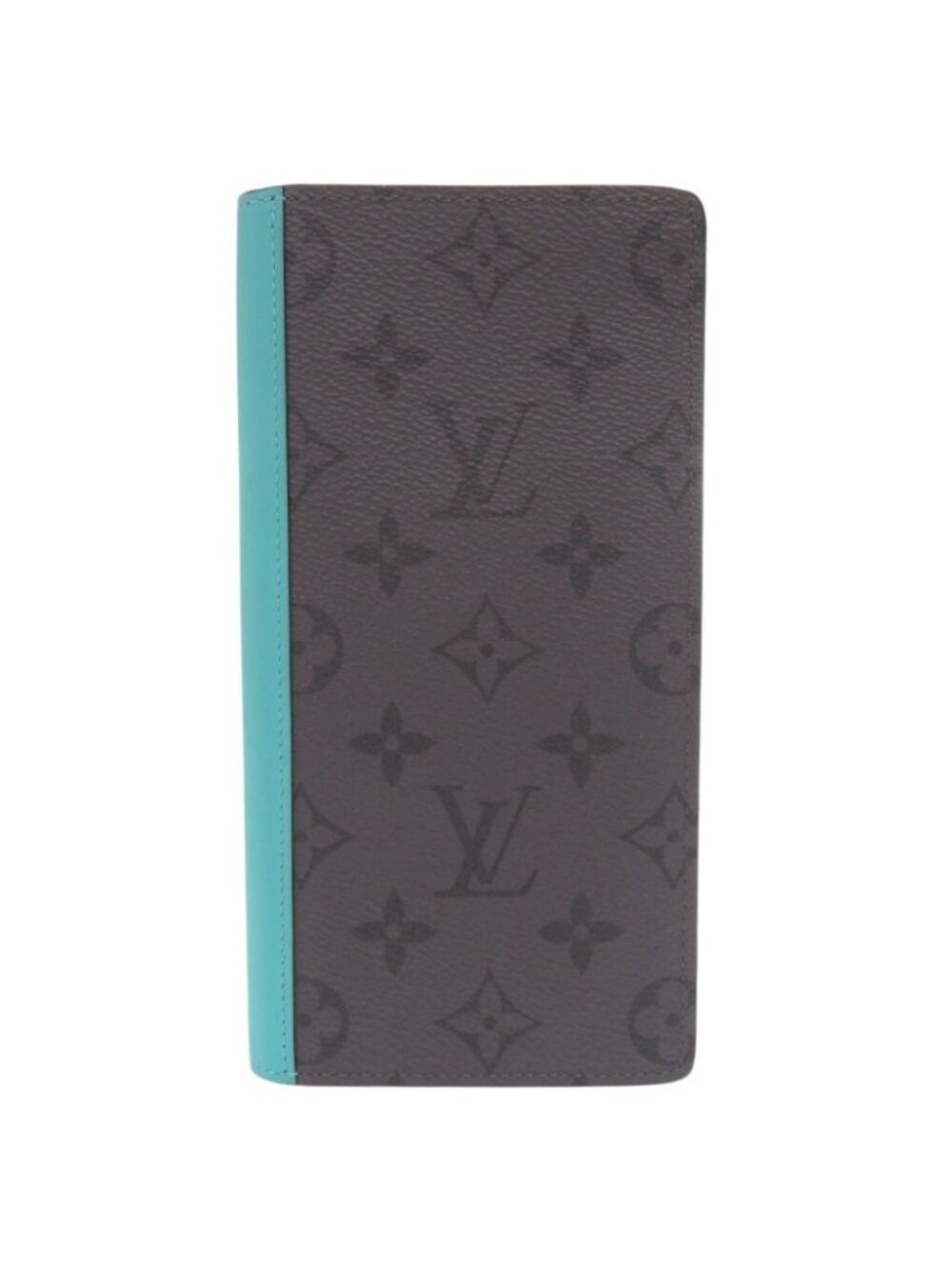 Louis Vuitton Portefeuille Brazza NM Monogram Eclipse IC Turquoise Gray Wallet